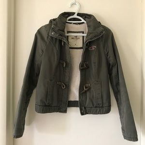 Hollister Utility Jacket in Green and Tan